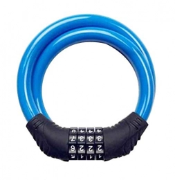 Black Temptation Accessories Black Temptation Coiled Secure Resettable Combination Bike Cable Lock [I