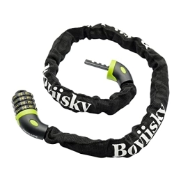 Boviisky Bike Chain Lock, 4 Digit Combination Heavy Duty Anti Theft Bicycle Chain Lock, 3 feet Long Resettable Bicycle Locks