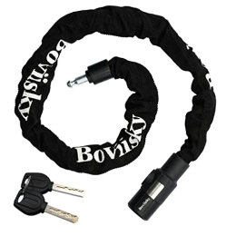 Boviisky Accessories Boviisky Bike Chain Lock with Key, 3 Feet X 6mm Thick Heavy Duty Bicycle Chain Lock.…