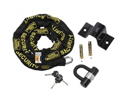 Burg-Wachter Accessories Burg Wachter 1.5M Sold Secure Gold Bike Chain, Lock and Ground Anchor Kit