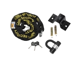 Burg-Wachter Accessories Burg-Wachter 2M Sold Secure Gold Bike Chain, Lock and Ground Anchor Kit