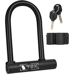 Bwardyth Accessories Bwardyth Bicycle Shackle Lock with 2 Keys, High Performance Security Anti-Theft Protection, PVC Waterproof, Rustproof Bicycle Lock for Bicycle Road Bikes