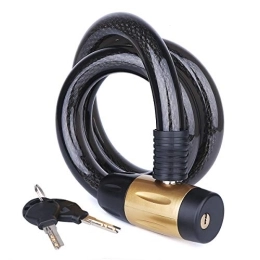 Minlna Bike Lock Cable Lock，Bike Lock，Motorcycle Lock, Lock Warehouse, Gate, Patio，Farm, Lawn Mower, The Lock is Made of Steel Cable and Zinc Alloy and is Very Strong. (120cm Length x23mm Dia)