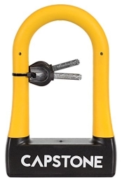 Capstone Bike Lock Capstone Rubberized U-Lock With Key, Small