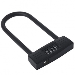 CCCYT Bike Lock CCCYT Bike U Lock, 4-Digit Resettable Bicycle U-Lock Security Anti-Theft Bicycle Password Lock for Bicycle Motorcycle Scooter