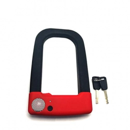 CCCYT Bike Lock CCCYT Bike U Lock High Security Anti-Theft Lock with Alarm for Bicycles and Motorcycles Mountain Bike with 2 Keys