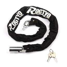 Chain Bicycle Lock, Bike Lock Heavy Duty Anti-Theft Cut Resistance Bicycle Chain Lock with 2 Keys for Bike Scooter Outdoor Use(2.9 Ft)-Black