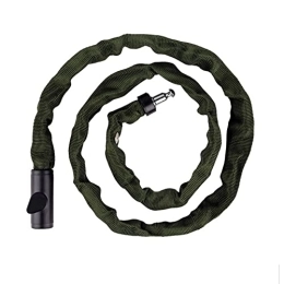  Accessories Chain Locks 1pcs Universal Security Anti-theft Lock Portable Electric Scooter Motorcycle Mountain Bike Chain Locks with Key Cycling bike chain lock (Color : 1.2m Green)