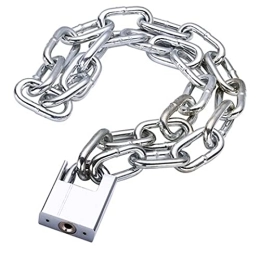  Accessories Chain Locks 6mm Heavy-duty Chain Lock, Outdoor Security Anti-theft Chain Lock, For Bicycles Motorcycles And Scooters, Four Keys(Size:2.5m)