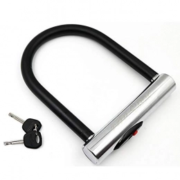 CHENCYC Bike Lock CHENCYC Security&Portable Bicycle Locks Motorcycle Lock Electric Car Lock Bicycle Lock U-lock Empty Lock Cylinder High Security for Cycling Outdoors (Color : Black, Size : One size)