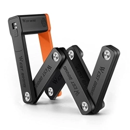 WANXIAO Accessories Compact Folding Bike Lock Anti-Theft Chain Lock Heavy Duty Secure Guard with 3 Keys for Bike Electric Bike / Scooter