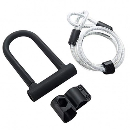 Creely Accessories Creely Bicycle U Lock Steel Safety Anti-Theft Road Bike Cable U-Lock Set Security Cycling Locks