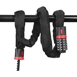 KANKOO Accessories cycle lock for bicycle bike lock chain combination bike locks bike lock code wheel lock for bike combination bike lock helmet locks for bikes black, 1.5m