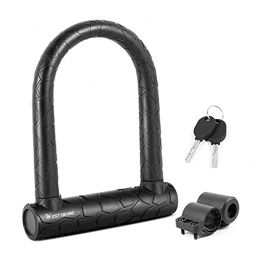 CYCLESPEED Bike Lock CYCLESPEED Bicycle Lock U-Lock High Performance Bicycle Lock U Bicycle Locks Heavy Duty High Security D Shackle Bicycle Lock for Bicycles, Motorcycles