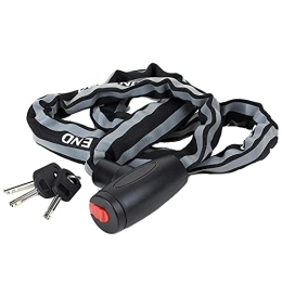  Accessories Cycling Lock Bicycle Chain Lock With Reflective Strip, Portable Waterproof Chain Lock Motorcycle Lock, 3 Keys, 1.2m