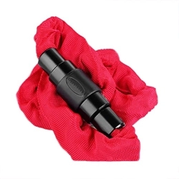  Accessories Cycling Lock Security Anti-theft Chain Lock, Bicycle And Motorcycle Chain Lock, Wear-resistant Cloth Cover In Three Bright Colors, With Two Keys(Color:red-0.95m)