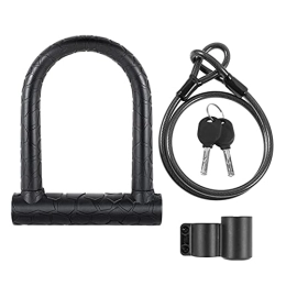 Cyhamse  Cyhamse Outdoor Bike Lock - Steel Chain Cable Lock with 2 Keys | Heavy Duty Bicycle Combination U Lock for Bike, Electric Scooter, Motorcycles