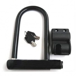 DEFAAZ Accessories DEFAAZ Bike Lock Anti-Theft Bicycle U-Lock Bike Lock On The Bike Candado Bicicleta Cadeado Bisiklet Kilidi U Lock Mtb Cycling Accessories (Color : Black)