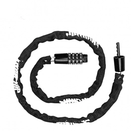 DEFAAZ Accessories DEFAAZ Chain Lock / Electric car Lock Motorcycle Lock Bicycle Lock Anti-Lock Lock-Black (Color : Sky Blue)