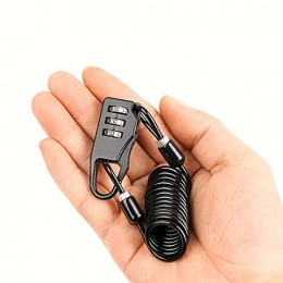 DFGDFG Accessories dfgdfg Portable Steel Cable Code Lock, Bike Lock Mountain Bike, Combination Cable Lock, Portable Security Electric Battery Anti-Theft for Bicycles Motorcycles Scooters