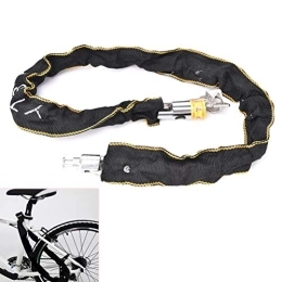 DFGJS Accessories DFGJS Bike locks heavy duty, Motorbike Motorcycle Scooter Bike Cycle Motor Bicycle Chain Pad Lock Security Iron Chain Inside