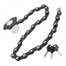 Dilwe Bike Lock Dilwe Bike Lock, Quenching Process Bike Lock Folding Chain with 3 Keys for Bicycles, Electric Bikes and Motorcycles