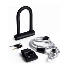 DAGUAN-YAOYAO Accessories Door Hardware Locks 110DB Bicycle Anti-Theft Lock Alarm Waterproof Roulette Brake Safety Siren Lock Bicycle Lock (Color : Black)