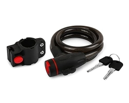 DS. DISTINCTIVE STYLE Bike Lock 3.6 Feet Coiling Bike Cable Lock with Keys Bicycle Chain Lock with Mounting Bracket