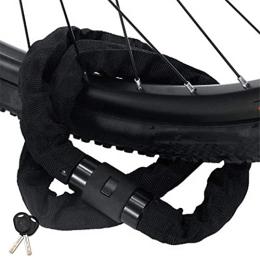 DYTWXG Bike Lock DYTWXG Bike Lock Cycling Lock Bicycle Chain Lock Heavy Duty Cycle Cable Locks High Security Level for Bikes, Bicycle, motorbikes, Motorcycles, Black, 0.6m