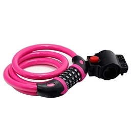 DYTWXG Accessories DYTWXG Non-breakable Bike Lock High Security Bicycle Chain Lock Heavy Duty Cycling Lock For Bikes, Bicycle, Motorbikes, Pink, freesize