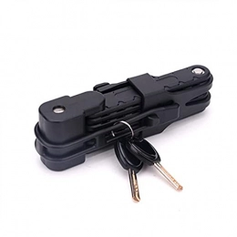 DYTWXG Accessories DYTWXG Retractable Bike Lock Portable Bike Folding Lock, 6 Joints Alloy Steel Chain Lock with Storage Bracket, Compact Bicycle Security Lock, A
