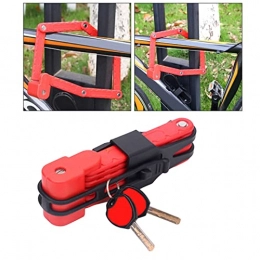 ELAULA Bike Lock ELAULA Bike Lock Security Anti-theft Password Lock Bike Locks Cycling Folding Lock Anti Theft Motorcycle Secure Bicycle Part Chain For Scooter Outdoor Acccessories (Color : Red)
