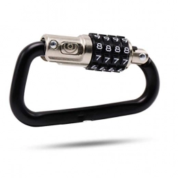 F adhere Accessories F adhere Mini Bicycle Hook Lock, With Steel Cable for 4-Digit Password, Compact Size And Easy To Carry