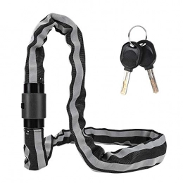 Festnight Bike Lock Festnight Bicycle Chains Lock Anti-theft Safety Bike Lock With Key Reinforced Alloy Steel Motorcycle Cycling Chains Cable Lock