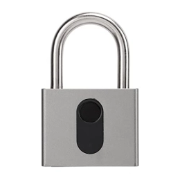 Eulbevoli Bike Lock Fingerprint Lock, USB Charging IP65 Waterproof Gym Locker Lock for Bike for School