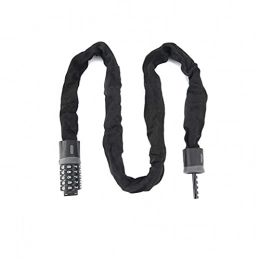  Bike Lock Foldable Bike Cable Lock, Mountain Bike 5-digit Combination Lock, Anti-theft Lock, Chain Lock, Suitable for Electric Motorcycles, Gates, A Variety of Sizes Are Available (Size : 150cm)
