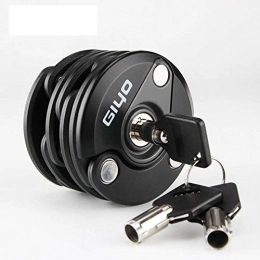 LQLQL Accessories Folding Bicycle Lock MTB Road Strong Bike Lock Anti-theft Electric Motorcycle Cycling Cable Lock Cylinder Lock, 1Pcs