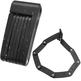 Homoto Bike Lock Folding Bike Lock, Wearable Compact Folding Chain, High Security Durable Folding Bike Lock, Bike Lock with Key Set and Lockable Bracket
