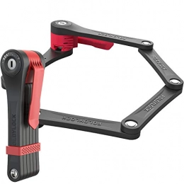 SeatyLock Accessories Foldylock Clipster Folding Bike Lock | Wearable Compact Bicycle Scooter Unbreakable Security Locks | Smart Uncuttable Metal Biking Accessories | Weight 900 gr. - Circumference 85cm (RED)…