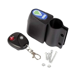 GHJKBJ Bike Lock GHJKBJ Bike Lock, Bicycle Lock Anti-theft Bike Lock Cycling Security Lock Wireless Remote Control Vibration Alarm 105dB Bicycle Alarm (Color : Black)