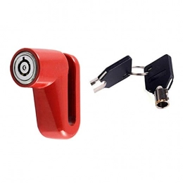 GHJKBJ Bike Lock GHJKBJ Bike Lock, Outdoor Motorcycle Bicycle Cycling Accessories 1PCs Anti Theft Disk Disc Brake Rotor Lock for Scooter Bike Safety Lock (Color : Red)