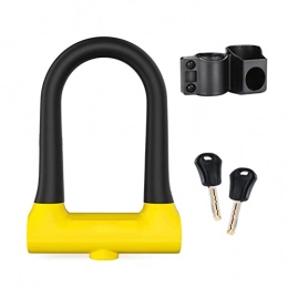 Ginkgo Trading Accessories Ginkgo Trading TJN-boutique Bicycle Lock U Lock Mountain Bike Lock MTB Road Bike Wheel Cable Lock Motorcycle Scooter Cycling Lock Bicycle Accessories TANG (Color : B)