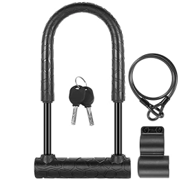 Gmjay Accessories Gmjay Anti-Theft Bike Lock Steel MTB Road Bicycle Cable U Lock With 2 Keys Motorcycle Scooter Cycling Accessories