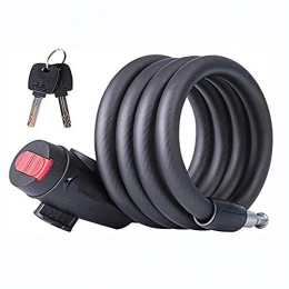 Grateful for everything Accessories Grateful for everything Bicycle Lock Bicycle Lock 1.2M 1.5M 1.8M Bold Widened Anti-Smash Steel Cable Lock Mountain Bike Password Key Lock(Size:1.2)