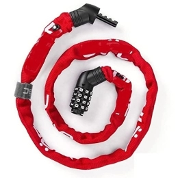 GSJNHY Accessories GSJNHY Bike Cable Lock Bicycle Lock MTB Road Bike Chain Anti-theft Password Lock Ultra-light Portable Lock Safety Stable Bike Accessories (Color : A600C Red)