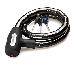 GUANGGUANG Accessories GUANGGUANG Heartwarming Shop Bike Cable Lock 0.85m Waterproof Anti-theft Bicycle Lock With 3 Keys Cycling Accessories (Color : Black)
