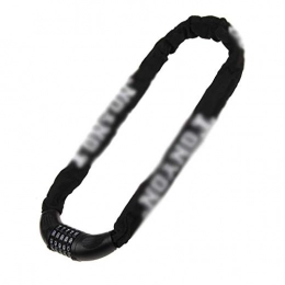 H-M-SJZ Bike Lock H-M-SJZ Bicycle Chain Lock, Motorcycle Chain Locks, Heavy-duty Bike Lock, 5-digit Password Combination Is Ideal For Gates And Fences, Strollers, Scooters, Etc. (Color : Black)
