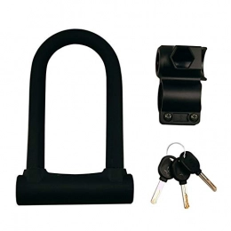 Hainice Accessories Hainice Bike D Lock Bicycle U Lock Heavy Duty High Security Anti-theft with Keys Bracket for Motorbike Scooter