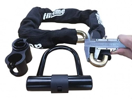 Hawkie Business Bike Lock Hawkie Business D12mm 35'' Length Heavy Duty Bicycle Lock Chain with 16mm U Lock