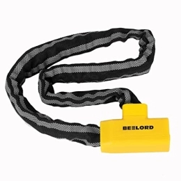 ULOJHAN Accessories Heavy Duty Bicycle Chain Lock - Total Length 33.4 Inch - Heavy Duty Anti-Theft Bicycle Lock - Can Prevent Prying, Sawing, Cutting - Suitable for Bicycle, Skateboard, Gate On